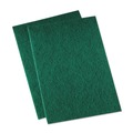 Cleaning & Janitorial Accessories | Boardwalk 96BWK GP 6 in. x 9 in. Medium Duty Scour Pad - Green (20/Carton) image number 1