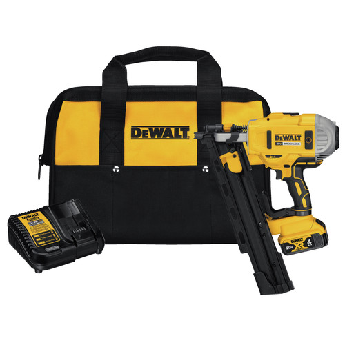 Framing Nailers | Dewalt DCN21PLM1 20V MAX 21-degree Plastic Collated Framing Nailer Kit image number 0