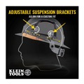 Hard Hats | Klein Tools 60515 Premium KARBN Pattern Non-Vented Class E Safety Helmet with Headlamp image number 9