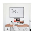 Office & Office Supplies | Universal UNV43629 48 in. x 36 in. Design Series Deluxe Dry Erase Board - White Surface/Black Anodized Aluminum Frame image number 5
