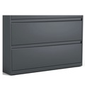  | Alera 25511 42 in. x 18.63 in. x 52.5 in. 4 Legal/Letter/A4/A5 Size Lateral File Drawers - Charcoal image number 4