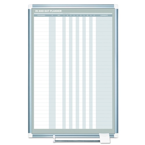 Office Jansan | MasterVision GA02109830 24 in. x 36 in. In-Out Magnetic Dry Erase Board - Silver Frame image number 0