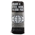 Cleaning Cloths | GMT 117007 #4 Extra Coarse Industrial-Quality Steel Wool Hand Pads - Steel Gray (192/Carton) image number 2
