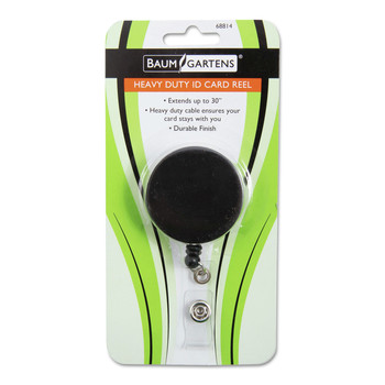SICURIX 30 in. Extension Heavy Duty ID Card Reel - Black/Chrome