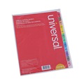 Office Jansan | Universal UNV24810 11 in. x 8.5 in. 12-Tab Jan. to Dec. Deluxe Table of Contents Dividers for Printers - White (1 Set) image number 4