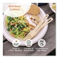 Cutlery | World Centric FO-BB-67 6.7 in. Bamboo Cutlery Fork - Natural (2000/Carton) image number 2