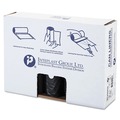 Trash Bags | Inteplast Group WSLW3858SHK Low-Density 60 Gallon 38 in. x 58 in. Commercial Can Liners - Black (100/Carton) image number 0