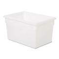Food Trays, Containers, and Lids | Rubbermaid Commercial FG350100WHT Food/tote Boxes, 21.5gal, 26w X 18d X 15h, White image number 1
