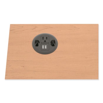 HON 3 in. Diameter USB AC Power Hub Grommet - Black