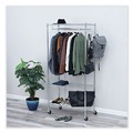  | Alera ALEGR363618SR 36 in. W x 18 in. D x 75 in. H 30 Garments Wire Shelving Garment Rack - Silver image number 6