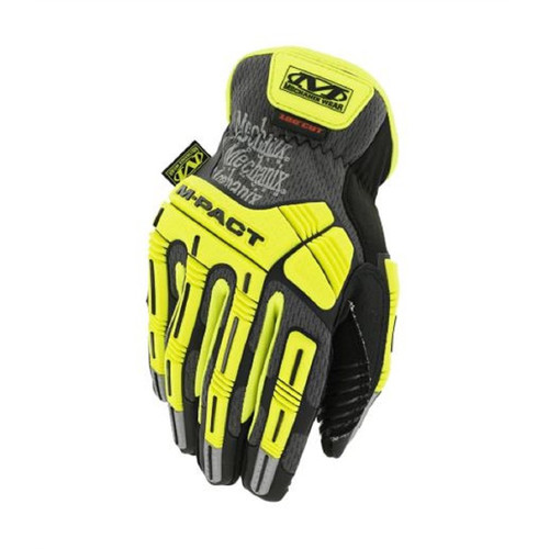 Work Gloves | Mechanix Wear SMC-C91-009 Hi-Viz Open Cuff E5 Gloves - Medium image number 0