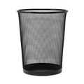 Trash Cans | Universal UNV20008 18 qt. Steel Mesh Wastebasket (Black) image number 1