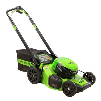 PRODUCTS | Greenworks 2533602 PRO 80V Brushless Lithium-Ion 21 in. Cordless Self-Propelled Lawn Mower (Tool Only)