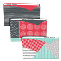  | C-Line 63540 Write-On Straight Tab Letter Size Fashion Poly File Jackets - Assorted Colors (6/Pack) image number 4