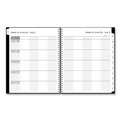 Notebooks & Pads | Blue Sky 134433 11 in. x 8.5 in. (July 2025 to June 2026) Teacher's Solid Black Weekly/Monthly Lesson Planner - Black Cover image number 1