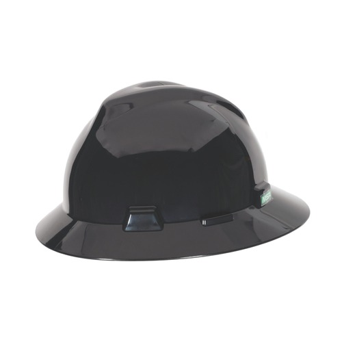Hard Hats | MSA C217374 V-Gard Full-Brim Hat with Fas-Trac Suspension - Black image number 0