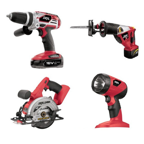Skil 2898LI 20 18V Lithium Ion 4 Tool Combo Kit CPO Outlets