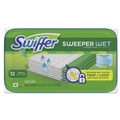 Cleaning & Janitorial Supplies | Swiffer 95531 Wet Refill Cloths, Open Window Fresh, Cloth, White, 8x10 (12/Tub, 12 Tub/Carton) image number 0