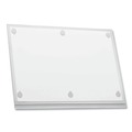 Office Jansan | Durable 501719 11 in. x 17 in. Self-Adhesive Water-Resistant Sign Holder - Clear Frame (5/Pack) image number 2