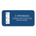 File Folders | Roaring Spring 54126 Accommodates (100) 11 in. x 8.5 in. Sheets Pocket Folder with Prongs - Red (250/Carton) image number 3