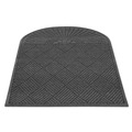 Office Jansan | Guardian EGDSF030604 EcoGuard 36 in. x 72 in. Diamond Single Fan Floor Mat - Charcoal image number 0