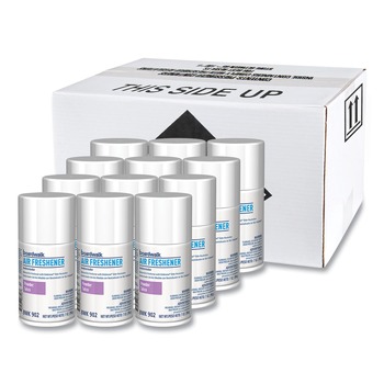 Boardwalk 7 oz. Aerosol Spray Metered Air Freshener Refill - Powder Mist (12/Carton)