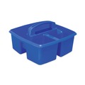 Office Jansan | Storex 00941U06C 9.25 in. x 9.25 in. x 5.25 in. 3 Sections Small Art Caddies - Assorted Colors (5/Pack) image number 1