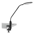  | Alera ALELEDM765B 6.88 in. W x 16.63 in. D x 16.75 in. H 3 Diopter Clamp-On LED Desktop Magnifier - Black image number 1
