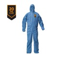 Bib Overalls | Ansell KCC58517 A20 Breathable Particle Protection Coveralls - 4X-Large, Blue (20/Carton) image number 1