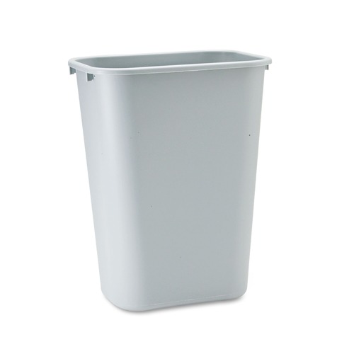 Trash & Waste Bins | Rubbermaid Commercial FG295700GRAY 10.25 gal. Deskside Plastic Wastebasket - Gray image number 0