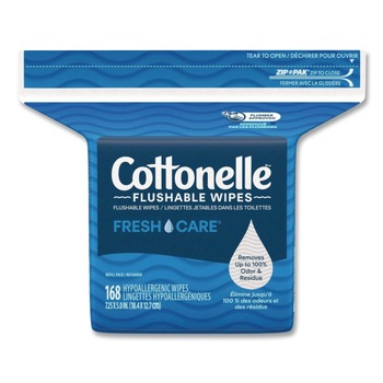Cottonelle 41777 5 in. x 7.25 in. Fresh Care Flushable Cleansing Cloths - White