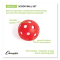 Outdoor Games | Champion Sports SBS1SET Plastic Scoop Ball Set - Assorted Colors (6/Set) image number 5