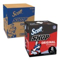 Cleaning & Janitorial Supplies | Scott 75190 9 in. x 12 in. 1-Ply Shop Towels Original - Unscented/Blue (200/Box) image number 2