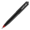 Pens | uni-ball 60042 ONYX Extra-Fine 0.5 mm Roller Ball Pen - Black/Red Barrel (1-Dozen) image number 6