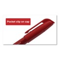 Office Jansan | Universal UNV07072 Fine Bullet Tip Pen-Style Permanent Marker - Red (1 Dozen) image number 5