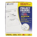 Office Jansan | C-Line 62127 Heavyweight Poly Project Folders - Letter, Clear (25/Box) image number 0