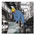 Bib Overalls | KleenGuard 45317 A65 Zipper Front Flame Resistant Coveralls - 4XL/Blue (21/Carton) image number 6