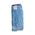 Tradesmen Day Sale | Boardwalk BWK503BLNB 1 in. Super Loop Cotton/Synthetic Fiber Wet Mop Head - Large, Blue (12/Carton) image number 2