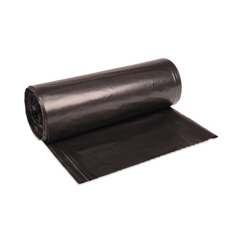 Trash Bags | Boardwalk V8647EKKR01 19 Microns  43 in. x 47 in. 56 Gallon High-Density Can Liners - Black (150/Carton) image number 0