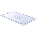 Food Service | Carlisle 10210U07 12.88 in. x 20.75 in. x 0.88 in. StorPlus Polycarbonate Plastic Handled Universal Lid - Clear image number 3