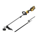 Outdoor Power Combo Kits | Dewalt DCST972X1DWOAS8HT-BNDL 60V MAX Brushless Lithium-Ion 17 in. Cordless String Trimmer Kit (9 Ah) and Articulating Hedge Trimmer Attachment Bundle image number 0