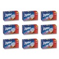Food Service | Ziploc 316490 5.88 in. x 1.88 in. x 7.88 in. Quart Slider Storage Bags - Clear (9/Carton) image number 0