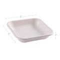 Food Trays, Containers, and Lids | Eco-Products EP-SCS5NFA 9.9 oz 5 x 5 x 1 Vanguard Worldview Renewable and Compostable Sugarcane Take-Out Containers - White (800/Carton) image number 6