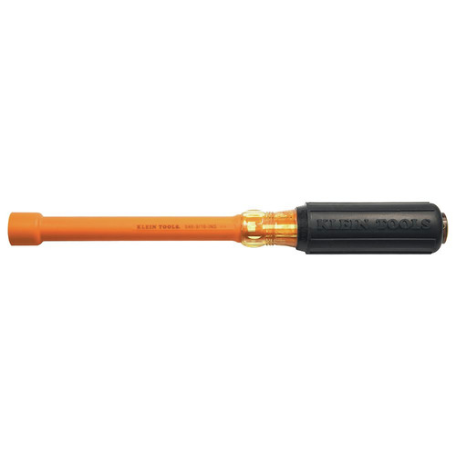 Klein Tools 646-9/16-INS Insulated 9/16 in. Nut Driver with 6 in. Hollow Shaft image number 0
