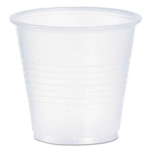  | Dart Y35 3.5 oz. High-Impact Polystyrene Cold Cups - Translucent (100/Pack) image number 0
