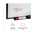 Office & Office Supplies | Universal UNV43629 48 in. x 36 in. Design Series Deluxe Dry Erase Board - White Surface/Black Anodized Aluminum Frame image number 1