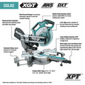 Miter Saws | Makita GSL02Z 40V max XGT Brushless Lithium-Ion 8-1/2 in. Cordless  AWS Capable Dual-Bevel Sliding Compound Miter Saw (Tool Only) image number 6
