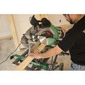 Miter Saws | Hitachi C12RSH 12 in. Sliding Dual Compound Miter Saw with Laser Marker image number 8
