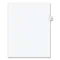 Office Jansan | Avery 01057 11 in.x 8.5 in. 10-Tab Avery Style 57 Preprinted Legal Exhibit Side Tab Index Dividers - White (25/Pack) image number 1