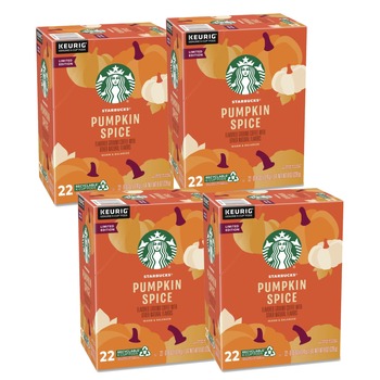 Starbucks Coffee K-Cups - Pumpkin Spice (22/Box, 4 Boxes/Carton)